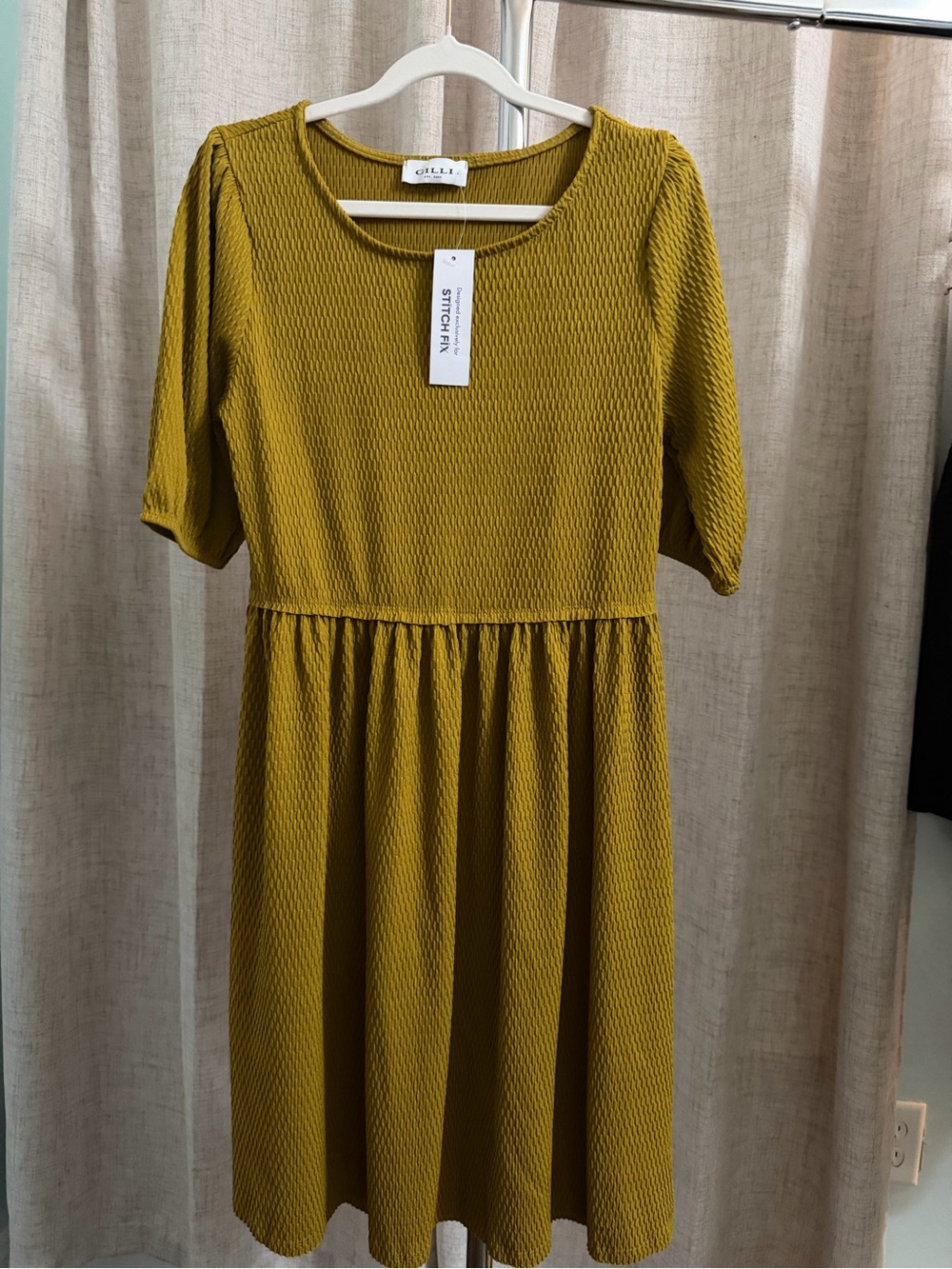 Gilli Textured Fit-and-Flare Dress